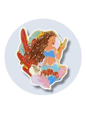 Little Mermaid Disney Pin: Ariel, Flounder, and Sebastian, Halle Bailey
